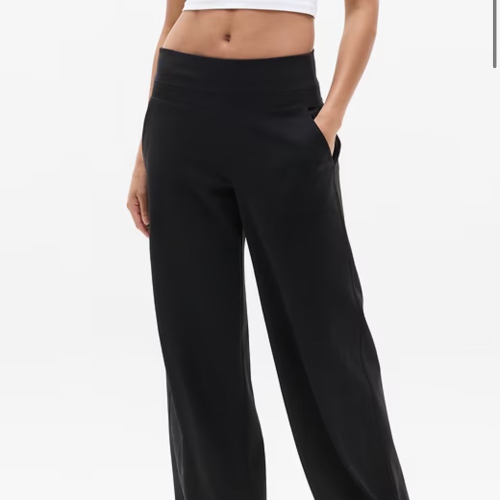 Athleta Venice Pant - Black Wide-Leg NWT